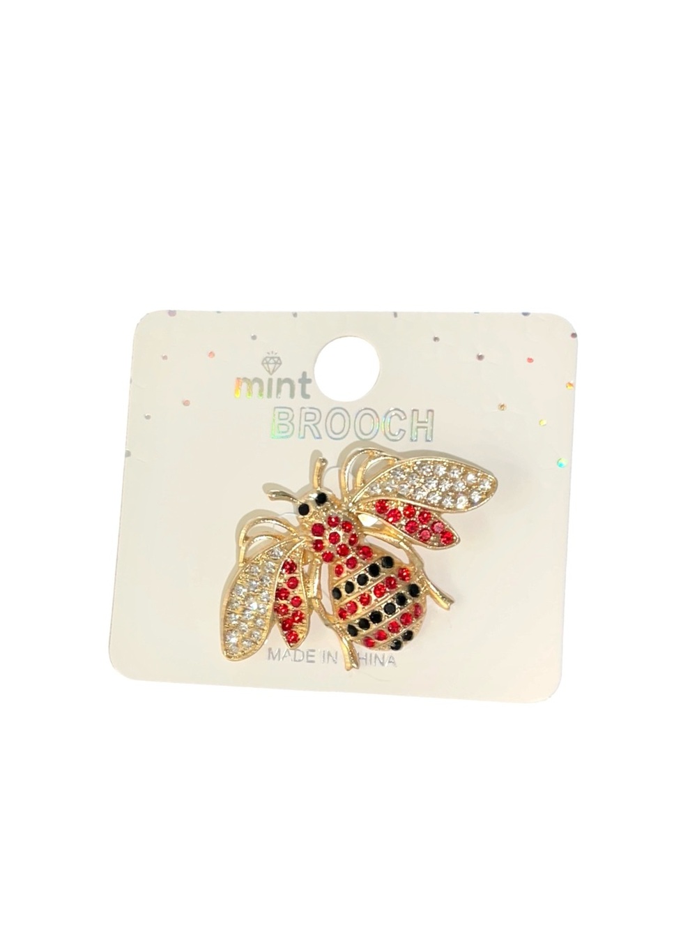 STUNNING RHINESTONE EMBELLISHED BEE BROOCH